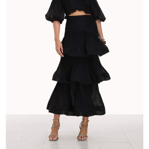 ZIMMERMANN Pleated Midi Skirt - Worn Once, Current Season - Picture 5 of 10